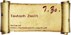 Teutsch Zsolt névjegykártya